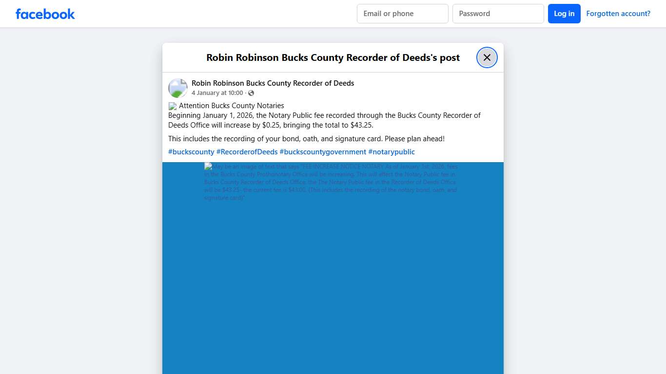 🖊️... - Robin Robinson Bucks County Recorder of Deeds Facebook