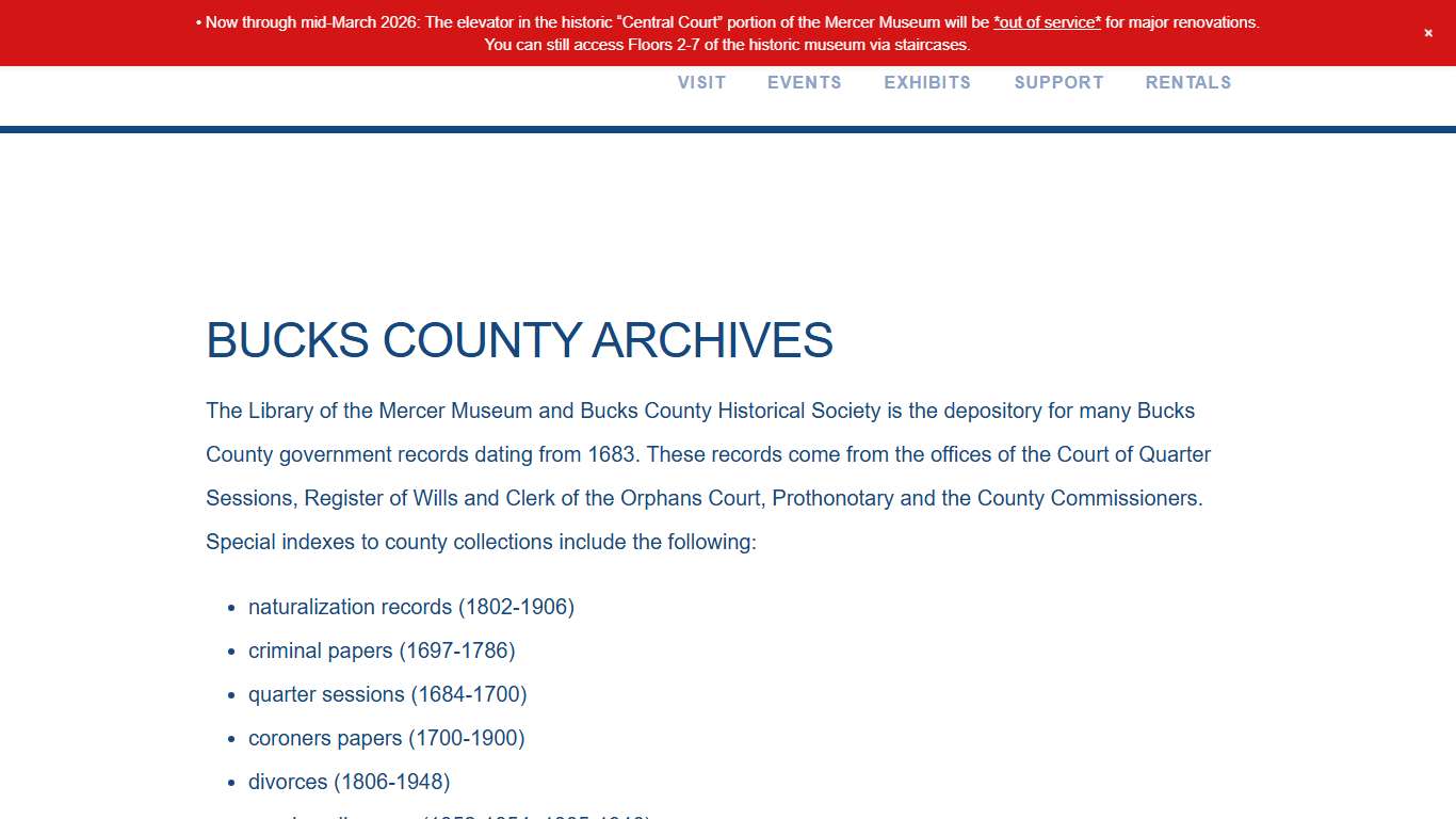 Bucks County Archives Mercer Museum & Fonthill Castle